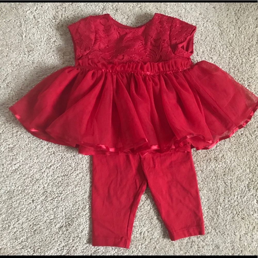 Pippa and Julie - 6mos fancy top and leggings